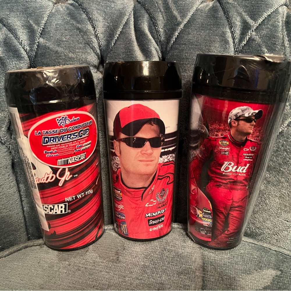 Nascar Dale Earnhardt Jr #8 three set of tumblers coffee mugs
